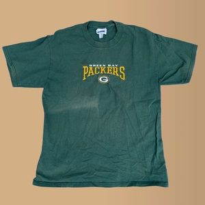 Vintage Green Bay Packers Embroidered Mens T-Shirt
